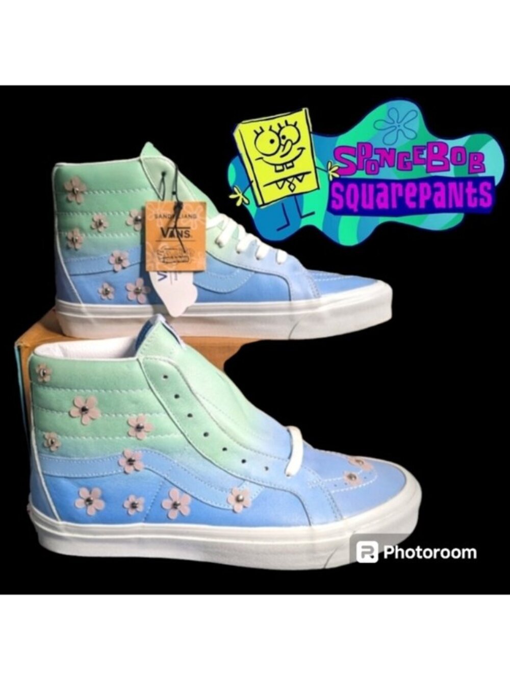 Van Spongebob SquarePants Sk8 Hi 38DX Sandy Liang Men 10 Sandy Cheeks 0826